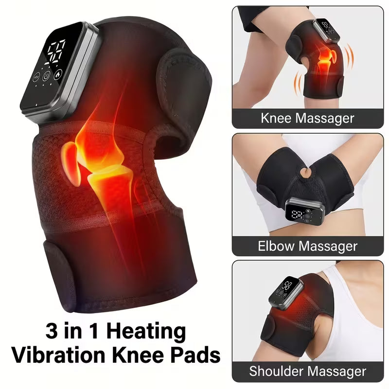 Knee massager with heat and vibration💆‍♂️