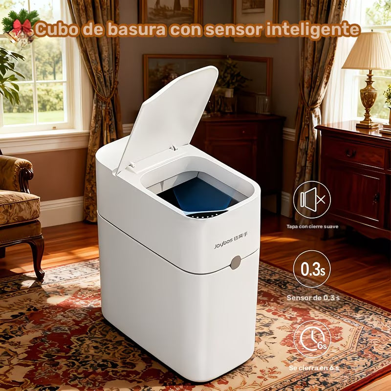 Smart Trash Can with Bathroom Lid🚮