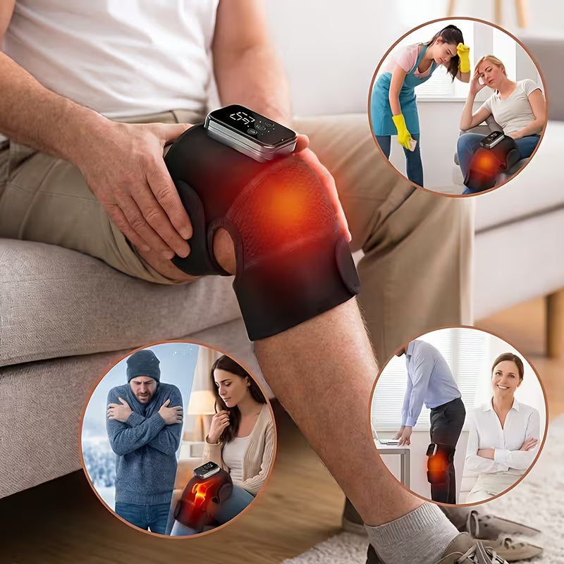 Knee massager with heat and vibration💆‍♂️